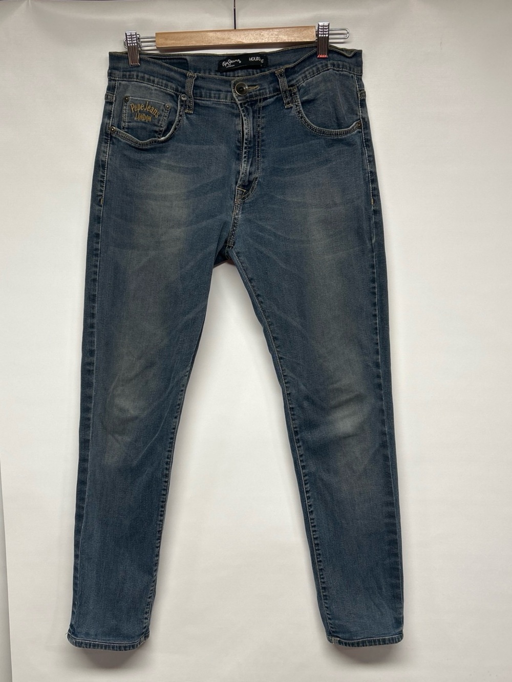 Pepe Jeans Men’s Slim Straight Denim in Washed Blue